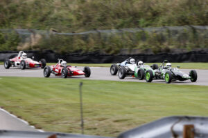 Inför målgång i race 2, Falkenberg Classic